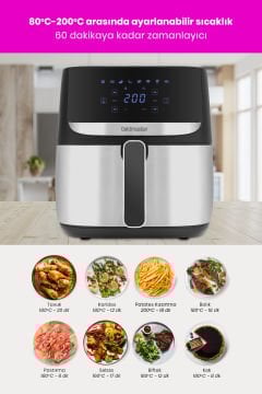 Favory 10 Parça Airfryer Sıcak Hava Fritöz Avantajlı Elektronik Evlilik Paketi Mutfak Çeyiz Seti