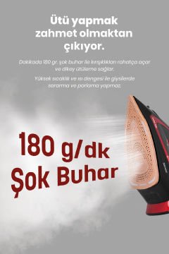 Avantajlı İkili Set Elektrikli Süpürge Ve Şok Buharlı Ütü