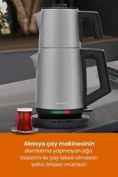 Silver Avantajlı İkili Set Çay Makinesi Ve Tost Makinesi