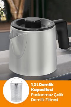 Silver Avantajlı İkili Set Çay Makinesi Ve Tost Makinesi