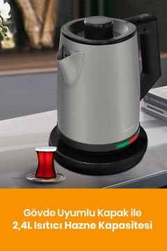 Silver Avantajlı İkili Set Çay Makinesi Ve Tost Makinesi