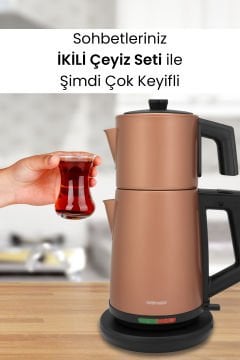 Gold Elektrikli Mutfak Çeyiz Seti 2 Li Evlilik Paketi