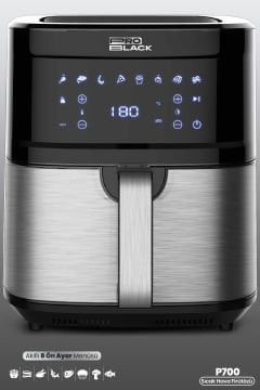 P700 7 Litre Xxl 8 Ön Ayar Programlı 1700w Yağsız Sıcak Hava Fritözü Airfryer