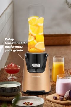 Lifemix Buz Kırma Özellikli Gold 2 Adet Bpa Free Tritan Şişeli Kişisel Personal Smoothie Blender