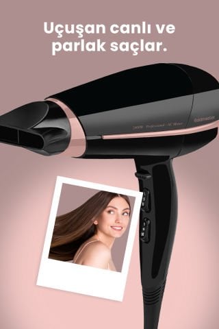 Proset Profesyonel Kuaför Fön Makinesi ve Keratin Seramik Plaka Düzleştirici Saç Şekillendirme Seti
