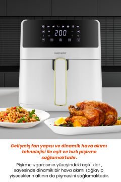 Rivoli GM-8412 Sıcak Hava Fritözü Airfryer