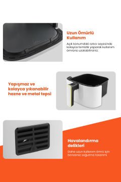 Rivoli GM-8412 Sıcak Hava Fritözü Airfryer
