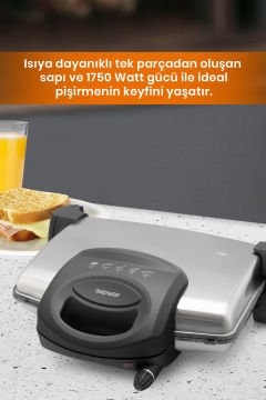 Inox Avantajlı Ikili Set Paketi Paslanmaz Çelik Türk Kahve Makinesi Tost Izgara Makinesi