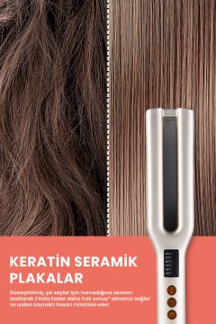 Twinpro Dijital Ekranlı Keratin Seramik Çift Plakalı İyonik Saç Düzleştirici
