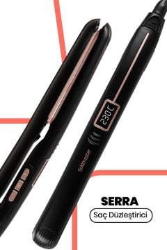 Serra Dijital Ekranlı Keratin Seramik Ince Plakalı Saç Düzleştirici Ve Şekillendirici