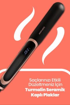 Probeauty Dijital Ekran Keratin Seramik İnce Plakalı Saç Düzleştirici ve Şekillendirici