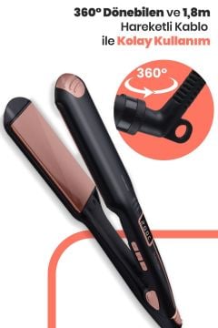 Defne Dijital Ekranlı Turmalin Keratin Seramik Geniş Plakalı Saç Düzleştirici Gm7186