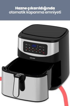 Grandchef 9.2 Litre Dokunmatik Airfryer Yağsız Sıcak Hava Fritözü