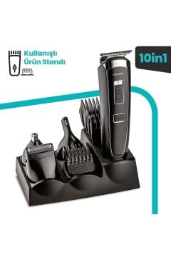 Civan 10 In 1 Standlı Kablosuz Kablolu Erkek Bakım Seti