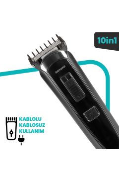 Civan 10 In 1 Standlı Kablosuz Kablolu Erkek Bakım Seti
