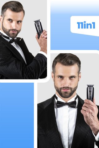Tetra 11 In 1 Islak Kuru Hızlı Şarj Lityum Batarya Çelik Bıçaklı Taşıma Kılıflı Erkek Bakım Seti
