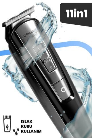 Tetra 11 In 1 Islak Kuru Hızlı Şarj Lityum Batarya Çelik Bıçaklı Taşıma Kılıflı Erkek Bakım Seti