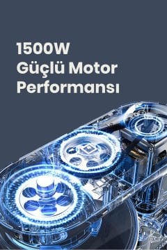 Süpermix Dokunmatik 1500Watt 5.5 Litre Çırpma Karıştırma Yoğurma Antrasit Stand Mikser Mutfak Şefi