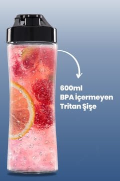 Mix Up Buz Kırma Özellikli Paslanmaz Çelik Bıçaklı Kişisel Smoothie Blender