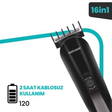 Live Kablolu Kablosuz Standlı Mikro Usb Şarj Özellikli 16 In 1 Erkek Bakım Seti