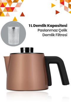 Gold 2200 Watt Paslanmaz Çelik Çay Makinesi Ve Su Isıtıcısı St-7305g