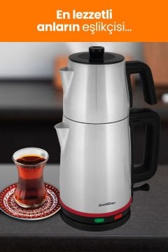 Goldstar Inox 2200 Watt Paslanmaz Çelik Çay Makinesi Ve Su Isıtıcısı St-7305
