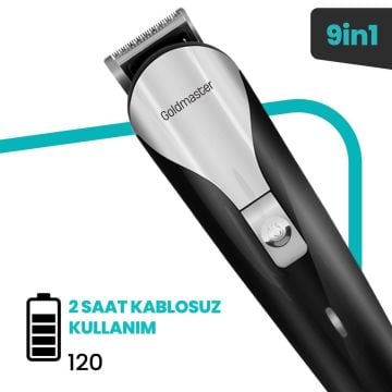 Janti Paslanmaz Çelik 9in1 Standlı Erkek Bakım Seti GM7141