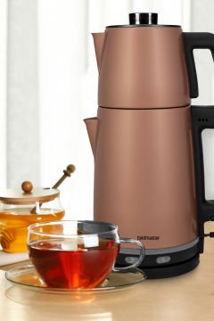 Joy Tea Rose Gold 2200 Watt Paslanmaz Çelik Çay Makinesi Ve Su Isıtıcısı