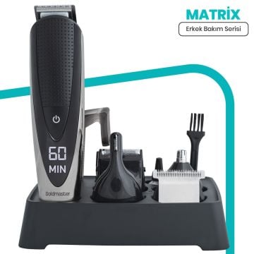 Led Ekranlı Islak Kuru Ipx7 Matrix Kablolu Kablosuz 14 In 1 Full Stand Erkek Bakım Seti