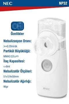 NEC NP32 Mesh Mini Nebulizatör