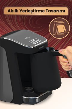Kıvam Antrasit Geniş Hazneli Akıllı Yerleştirme Patentli Türk Kahve Makinesi