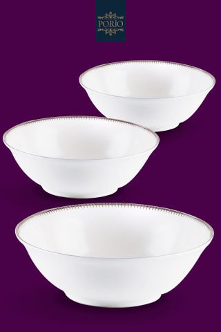 Porio Senora 74 Parça Bone China 24 Servisli 12 Kişilik Porselen Yemek Takımı
