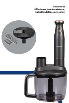 Bestrobot Antrasit 1500 Watt 5 In 1 Mutfak Robotu Multi Blender Seti