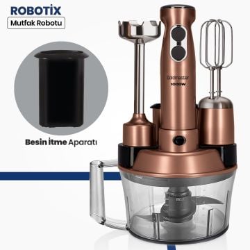 Robotix 1000 Watt 5 In 1 Mutfak Robotu Multi Blender Seti Gold