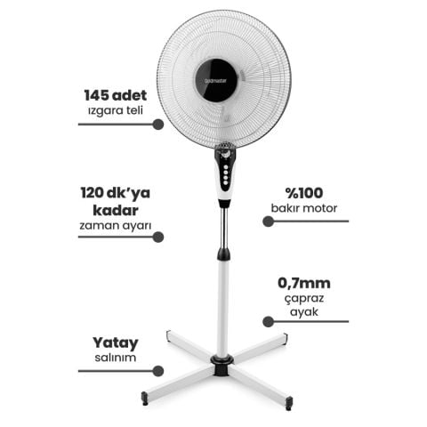 Turboflow GM-7959 Ayaklı Vantilatör