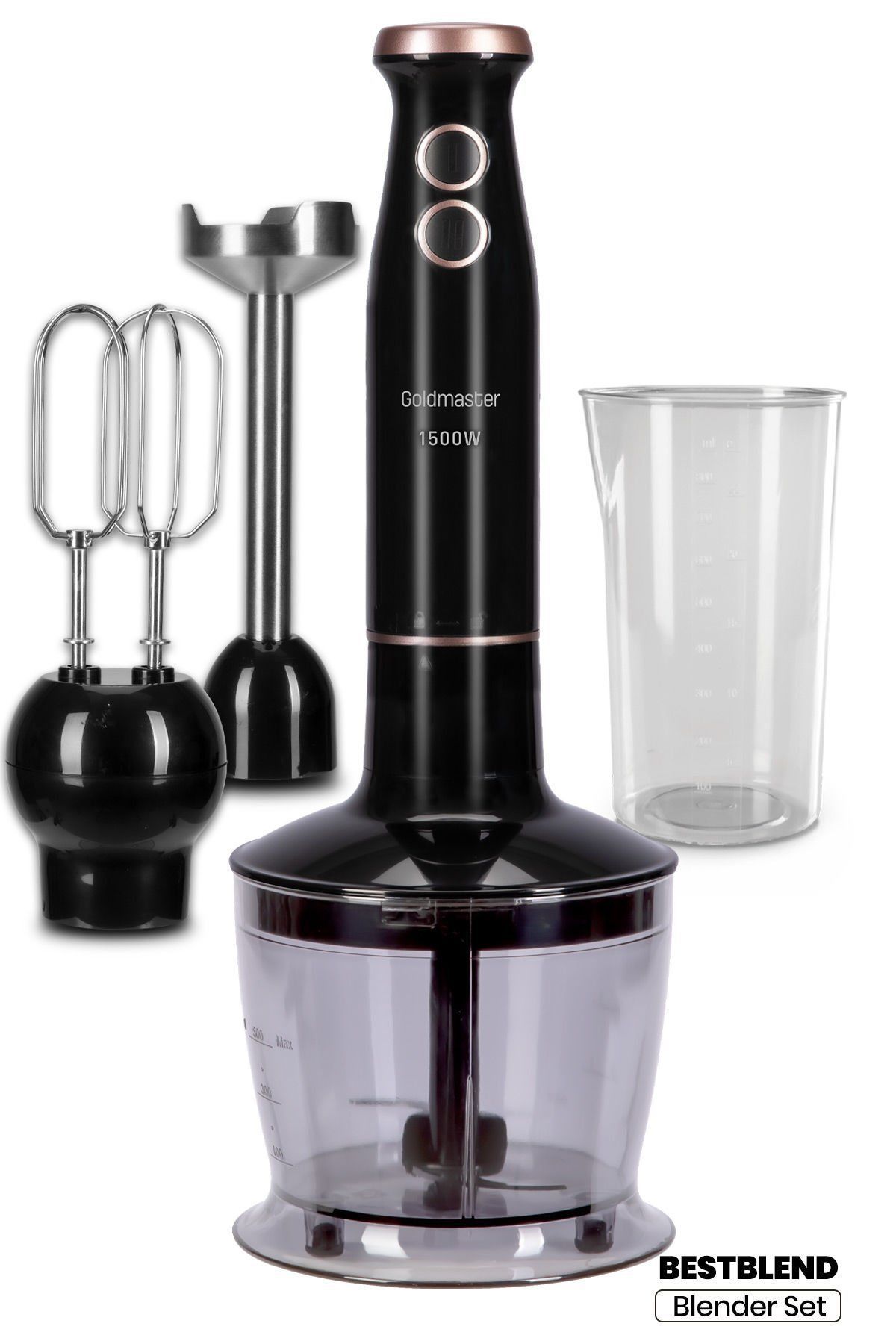 Bestblend 1500 Watt 4 Bıçaklı Paslanmaz 3 In 1 Blender Seti