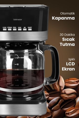 GOLDMASTER HAZZ GM-7357 FİLTRE KAHVE MAKİNESİ