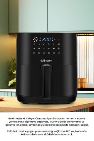 Floris GM-8416 Dijital Dokunmatik Sıcak Hava Fritözü Airfryer