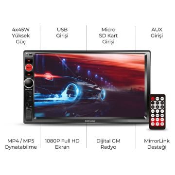 Goldmaster D-6016 Double Din Oto Teyp