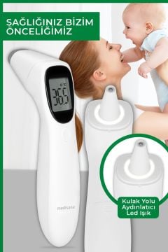 Alman Tasarım Alından ve Kulaktan Temassız Ateş Ölçer 48613