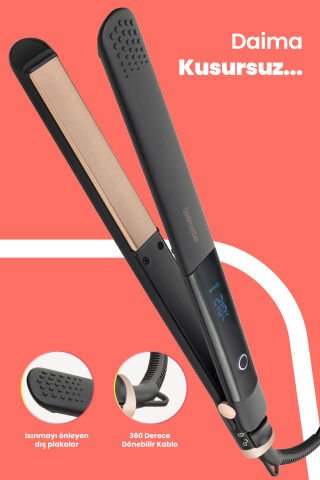 Betty Seramik Keratin Kaplı Plaka Lcd Ekranlı Iyonik Fonksiyonlu Saç Düzleştirici