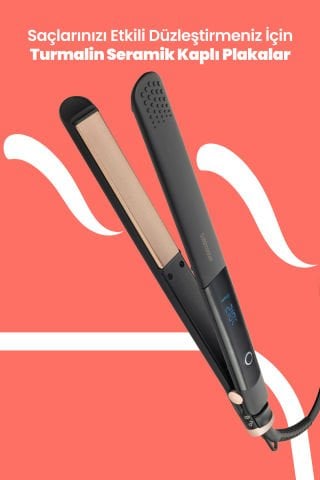 Betty Seramik Keratin Kaplı Plaka Lcd Ekranlı Iyonik Fonksiyonlu Saç Düzleştirici