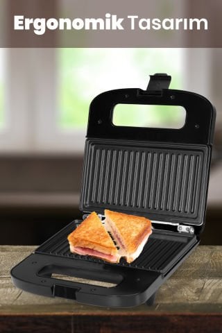 Mino In-6402 Mini Tost Makinesi Siyah