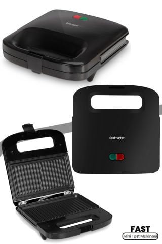Mino In-6402 Mini Tost Makinesi Siyah