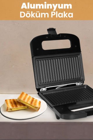 Mino In-6402 Mini Tost Makinesi Siyah