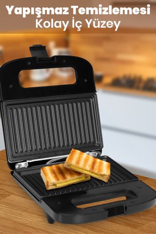 Mino In-6402 Mini Tost Makinesi Siyah