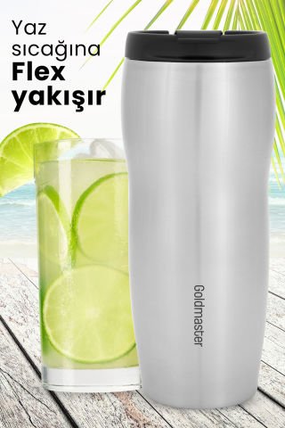 Flex GM-TM01 Çelik Termos Bardak İnox