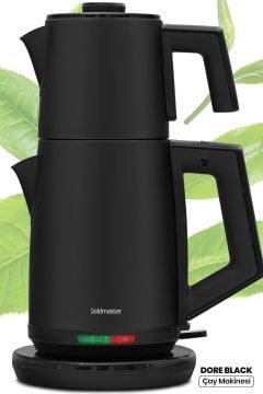 Dore Black Xl 2200 Watt Patentli Damlatmayan Tasarımı Paslanmaz Çelik Çay Makinesi Ve Su Isıtıcısı