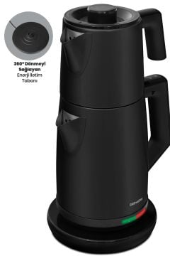 Dore Black Xl 2200 Watt Patentli Damlatmayan Tasarımı Paslanmaz Çelik Çay Makinesi Ve Su Isıtıcısı