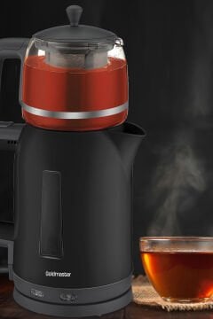 Goldmaster Teamaster 2200W Bpa Free Sağlığa Uygun Cam Demlikli Çay Makinesi Ve Su Isıtıcısı